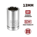 3/8 in. Dr. Sockets - Metric Shallow - 12 Pt.