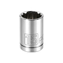 3/8 in. Dr. Sockets - Metric Shallow - 12 Pt.