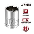 3/8 in. Dr. Sockets - Metric Shallow - 12 Pt.