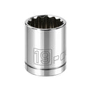 3/8 in. Dr. Sockets - Metric Shallow - 12 Pt.