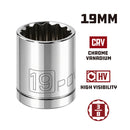 3/8 in. Dr. Sockets - Metric Shallow - 12 Pt.