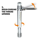 Powerbuilt 12 Millimeter Back-Tap Thread Repair Tool - 641148