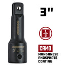 Powerbuilt 1/2 in. Drive x 3 in. Impact Extension Bar - 641160