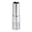 Powerbuilt 3/8 Inch Drive x 7/16 Inch 6 Point Deep Socket - 641201