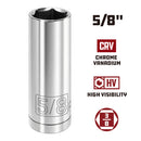 Powerbuilt 3/8 Inch Drive x 5/8 Inch 6 Point Deep Socket - 641204