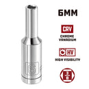 3/8 in. Dr. Sockets - Metric Deep -  6 Pt.