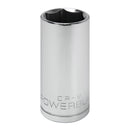 Powerbuilt 3/8 in. Drive x 22mm 6 Point Deep Socket - 641226