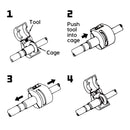 Powerbuilt 4 Pc. A/C Spring Lock Coupling Tool - 641290