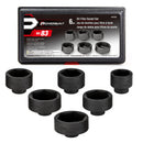 Powerbuilt 6 Piece Specialty Oil Filter Socket Set - 641326