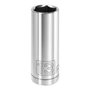 Powerbuilt 1/4 Inch Drive x 13 MM 6 Point Deep Socket - 641690