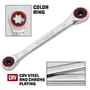 Powerbuilt Ratcheting Double Box-End E-Star Wrench - E6/E8 - 641759