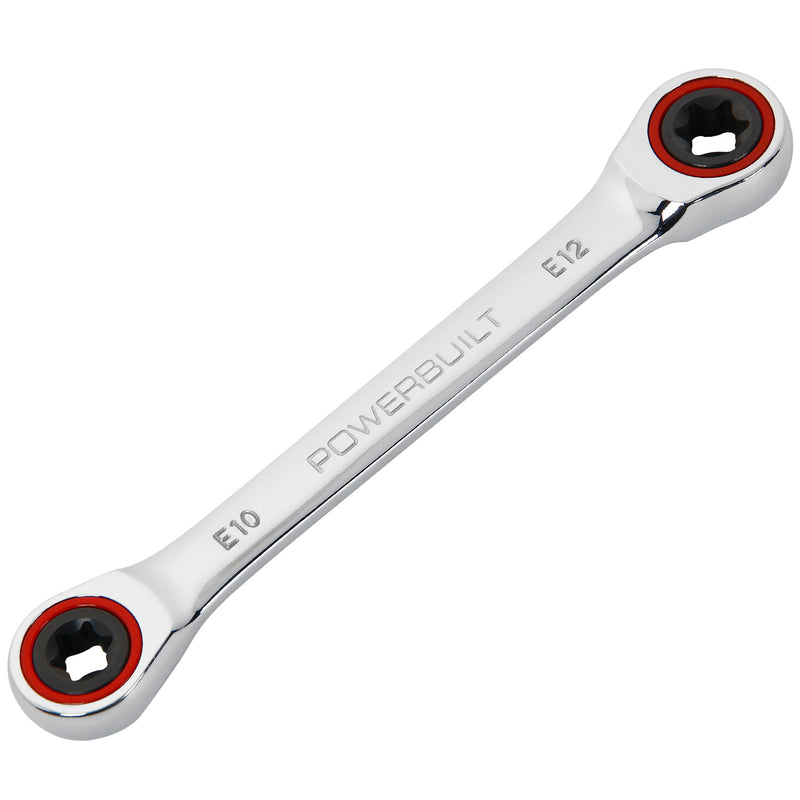 Powerbuilt Ratcheting Double Box-End E-Star Wrench - E10/E12 - 641760