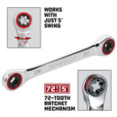 Powerbuilt Ratcheting Double Box-End E-Star Wrench - E10/E12 - 641760