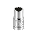 Powerbuilt 1/2 Inch Drive x 1/2 Inch 12 Point Shallow Socket - 642000