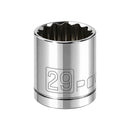 Powerbuilt 1/2 Inch Drive x 29 MM 12 Point Shallow Socket - 642035