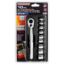 Powerbuilt 10 Piece 3/8-Inch Drive SAE Low Profile Socket Set