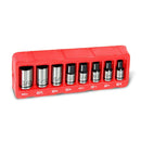 Powerbuilt 8 Piece 1/4 Inch Drive Universal Socket Set with Tray - 642053
