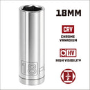 Powerbuilt 1/2 Inch Drive x 18 MM 6 Point Deep Socket - 642212