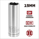 Powerbuilt 1/2 Inch Drive x 19 MM 6 Point Deep Socket - 642213
