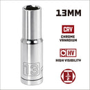 1/2 in. Dr. Sockets - Metric Deep - 6 Pt.