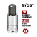 1/2 in. Dr. Hex Bit Sockets - SAE