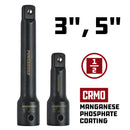 2 Piece 1/2 in. Dr. Impact Socket Extension Bar Set