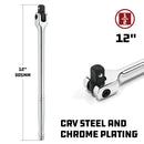 Powerbuilt 1/2 Inch Drive 12 Inch Flex Handle - 642504