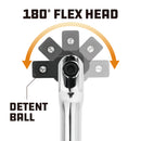 Powerbuilt 1/2 Inch Drive 12 Inch Flex Handle - 642504