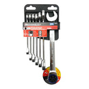 7 Piece SAE 100 Tooth Ratcheting Wrench Set