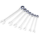7 Piece SAE 100 Tooth Ratcheting Wrench Set