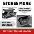 Powerbuilt Heavy Duty Rolling Seat With Cushion Seat - 642924ECE