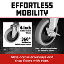 Powerbuilt Heavy Duty Rolling Seat With Cushion Seat - 642924ECE