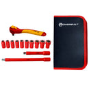 Powerbuilt 13 Piece 3/8-Inch Drive VDE Ratchet And Socket Set - 642937