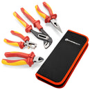 Powerbuilt 4 Piece VDE Plier Set with Zipper Pouch - 642939