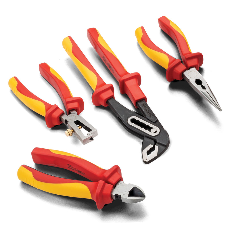 Powerbuilt Powerbuilt 4 Piece VDE Plier Set with Zipper Pouch - 642939