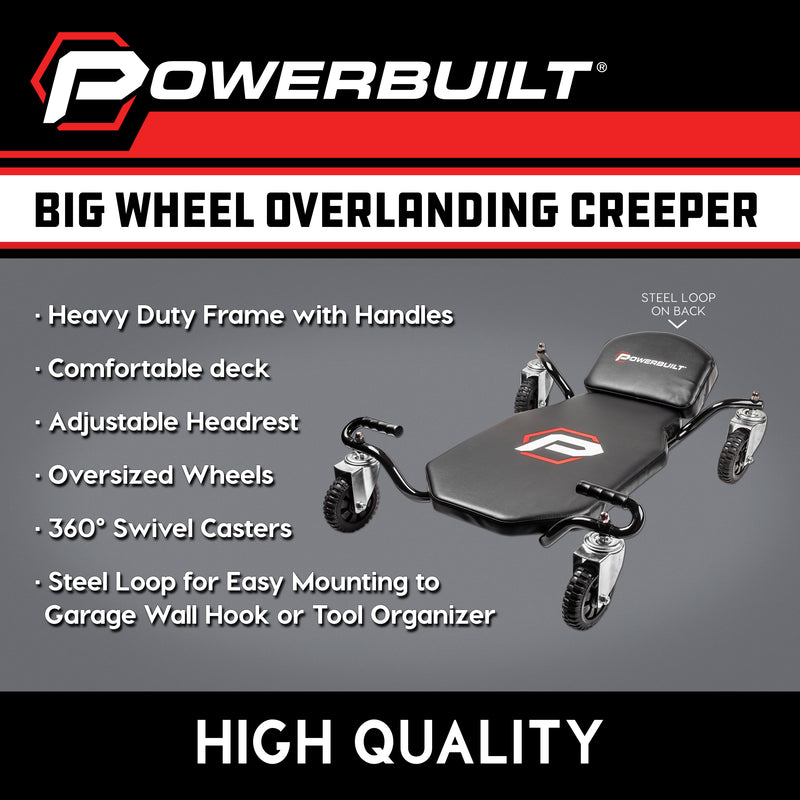 Powerbuilt Big Wheel Heavy Duty Overlanding Creeper - 642955ECE