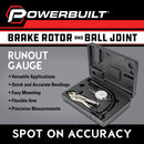 Powerbuilt Brake Rotor and Ball Joint Runout Gauge - 642956ECE