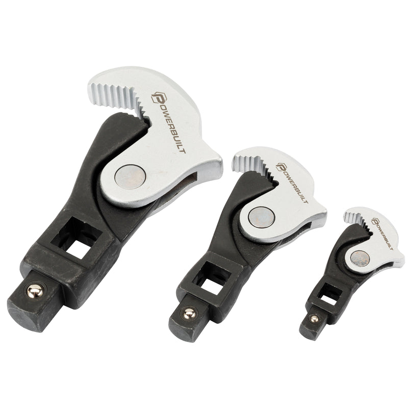 Powerbuilt 3 Piece Spring Crowfoot Wrench Set - 642963