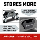 Powerbuilt Big Wheel Heavy Duty Mechanic's Rolling Seat - 642965ECE