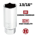 Powerbuilt 3/8 Inch Drive13/16 Inch Spark Plug Socket - 643001