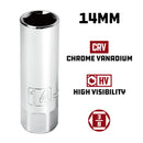 Powerbuilt 3/8 Inch Drive 14 MM Spark Plug Socket - 643007