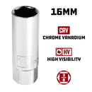 Powerbuilt 3/8 Inch Drive 16 MM Spark Plug Socket - 643008