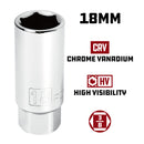 Powerbuilt 3/8 Inch Drive 18 MM Spark Plug Socket - 643009