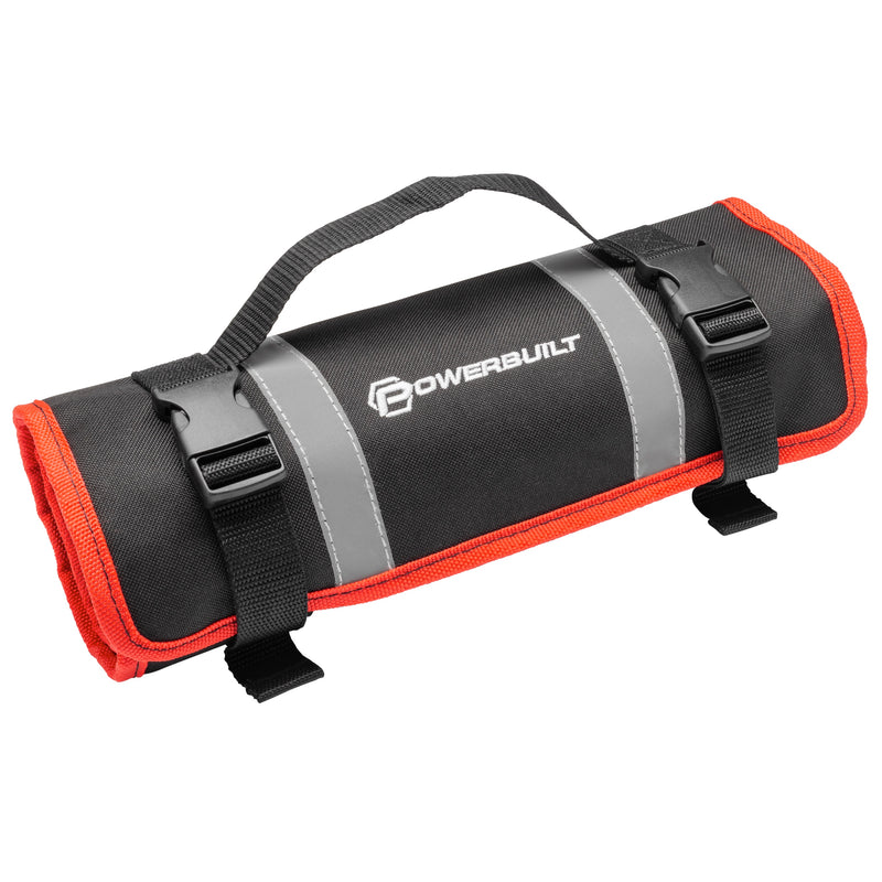 Powerbuilt 102 Piece Motorcycle Tool Kit with Roll Pouch - 643028ECE