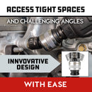 Powerbuilt 9 Piece 1/2 Inch Drive Metric Quick-Change Swivel Socket Set with Adapter - 643031ECE