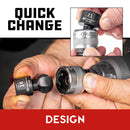 Powerbuilt 9 Piece 1/2 Inch Drive Metric Quick-Change Swivel Socket Set with Adapter - 643031ECE