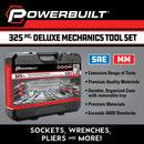 Powerbuilt 325 Piece Deluxe Mechanics Tool Set - 643042ECE