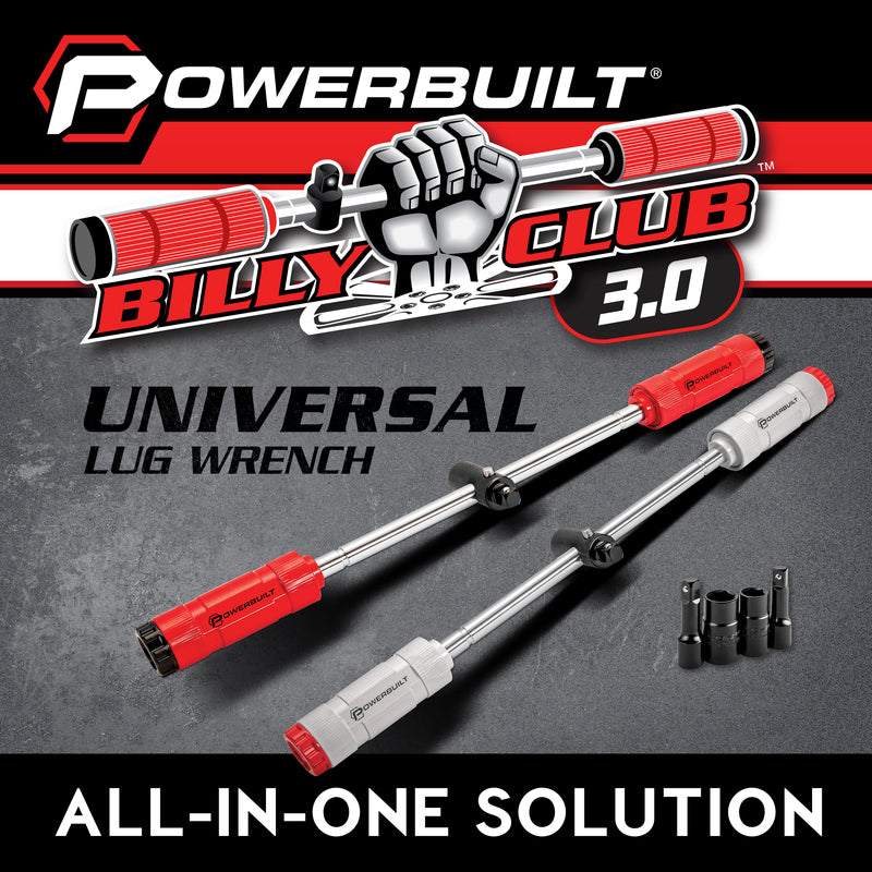 Powerbuilt Billy Club Universal Lug Wrench SAE/MM Gen-3 - 643046ECE
