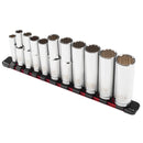 Powerbuilt 11 Piece 12 Point SAE Deep Socket Set - 643047ECE