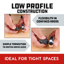 Powerbuilt 6 Piece Wobble Adaptor and Low Profile Adaptor Set - 643050ECE